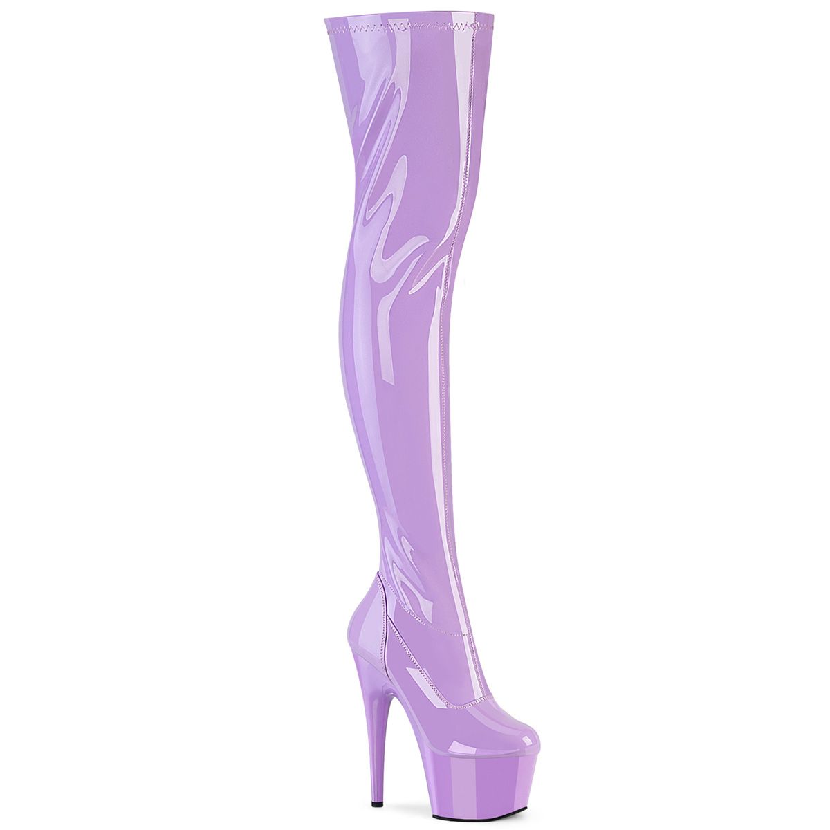ADO3000/LV/M Levandulové erotické kozačky Pleaser | ADORE-3000 Pleaser