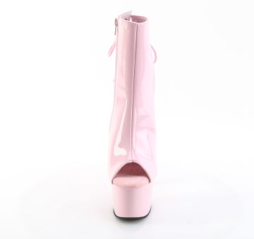 ADO1018/BP/M Růžové go-go boty Pleaser | ADORE-1018 Pleaser - zepředu