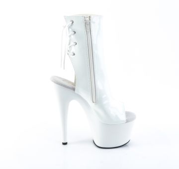 Bílé go-go boty Pleaser ADO1018/W/M | ADORE-1018 - z vnějšku