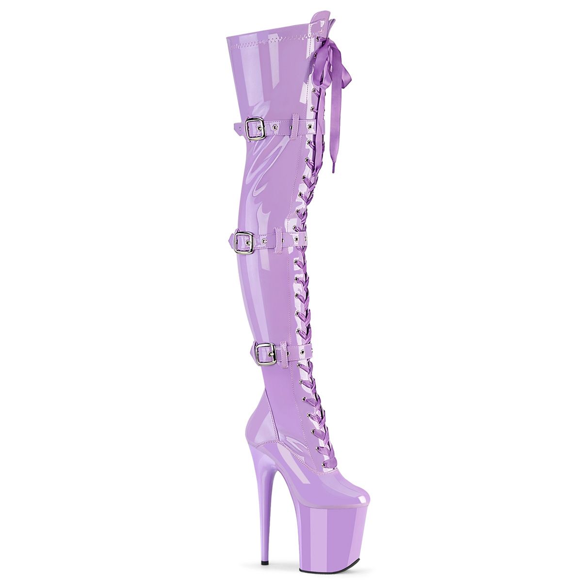 FLAM3028/LV/M Fialové erotické kozačky Pleaser | FLAMINGO-3028 Pleaser