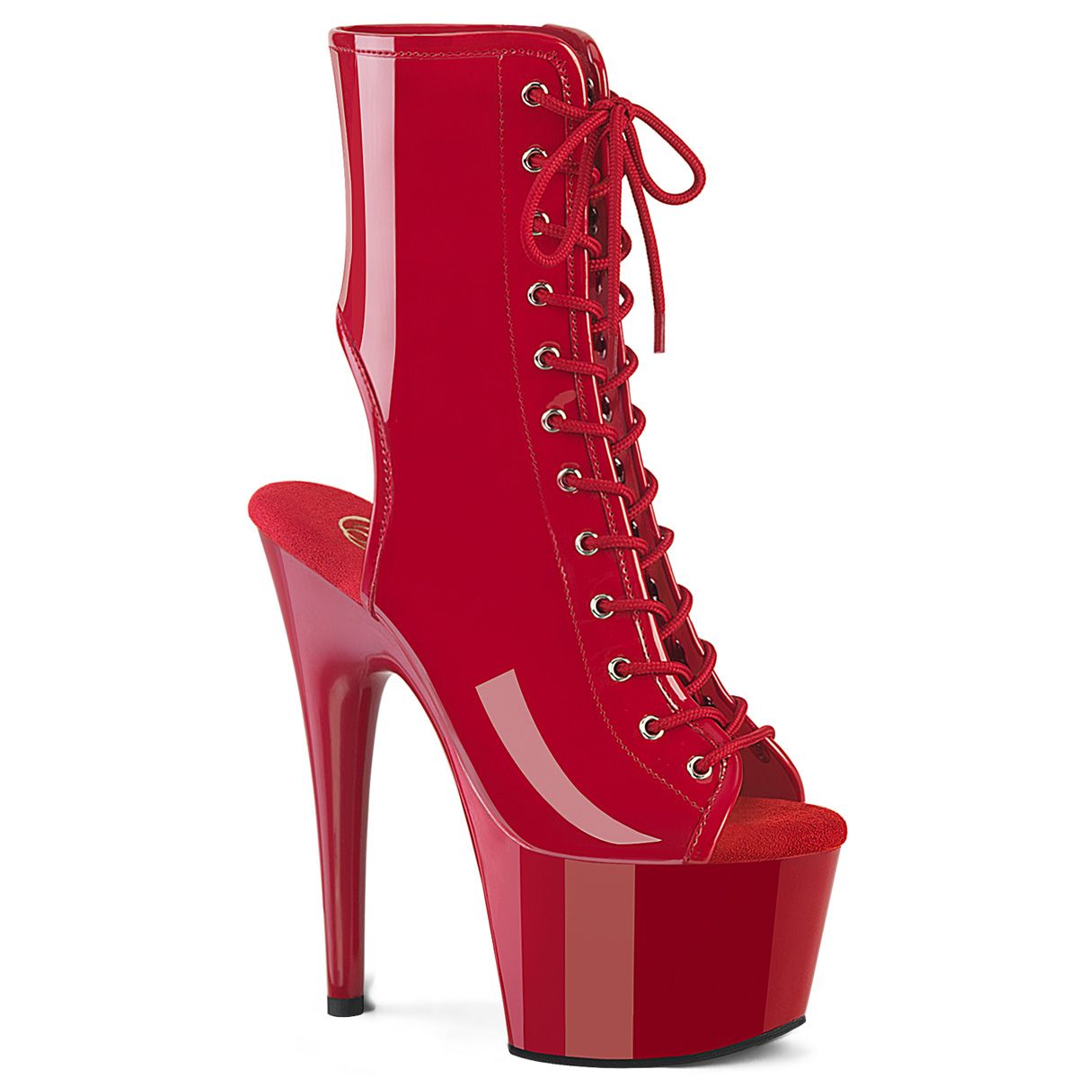 ADO1016/R/M Červené taneční go-go boty Pleaser | ADORE-1016 Pleaser