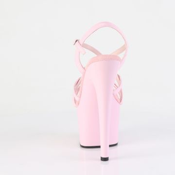 ADO713/BP/M Růžové sandály s pásky Pleaser | ADORE-713 Pleaser - zezadu ADO713/BP/M Růžové sandály s pásky Pleaser | ADORE-713 Pleaser - zezadu