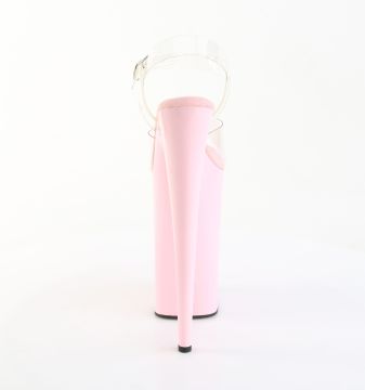 Růžové nejvyšší podpatky Pleaser BEY008/C/BP | BEYOND-008 - zezadu