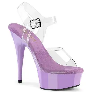 DEL608/C/LV Fialové pole dance boty