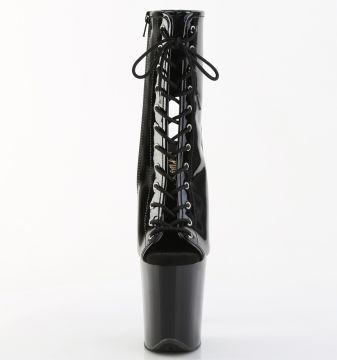 FLAM1016/B/M Černé taneční go-go boty Pleaser | FLAMINGO-1016 Pleaser - zepředu FLAM1016/B/M Černé taneční go-go boty Pleaser | FLAMINGO-1016 Pleaser - zepředu