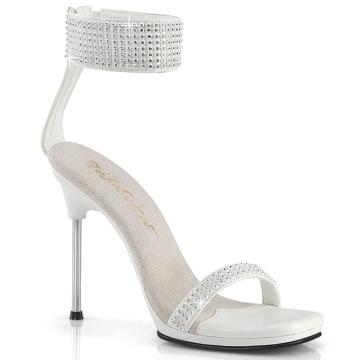 CHIC40/WPU-RS/M Bílé společenské sandály