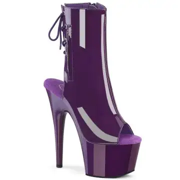 ADO1018/PP/M Fialové go-go boty Pleaser