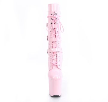 FLAM1053/BP/M Růžové kozačky Pleaser | FLAMINGO-1053 Pleaser - zepředu FLAM1053/BP/M Růžové kozačky Pleaser | FLAMINGO-1053 Pleaser - zepředu