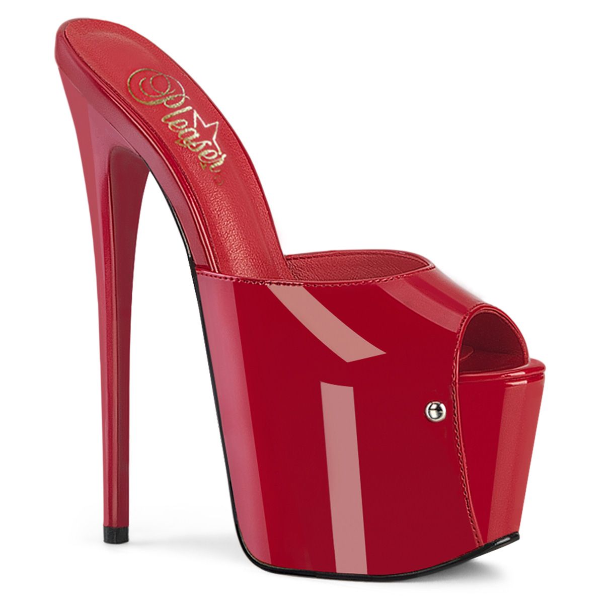 JUB01/R Červené pantofle Pleaser | JUBILANT-01 Pleaser