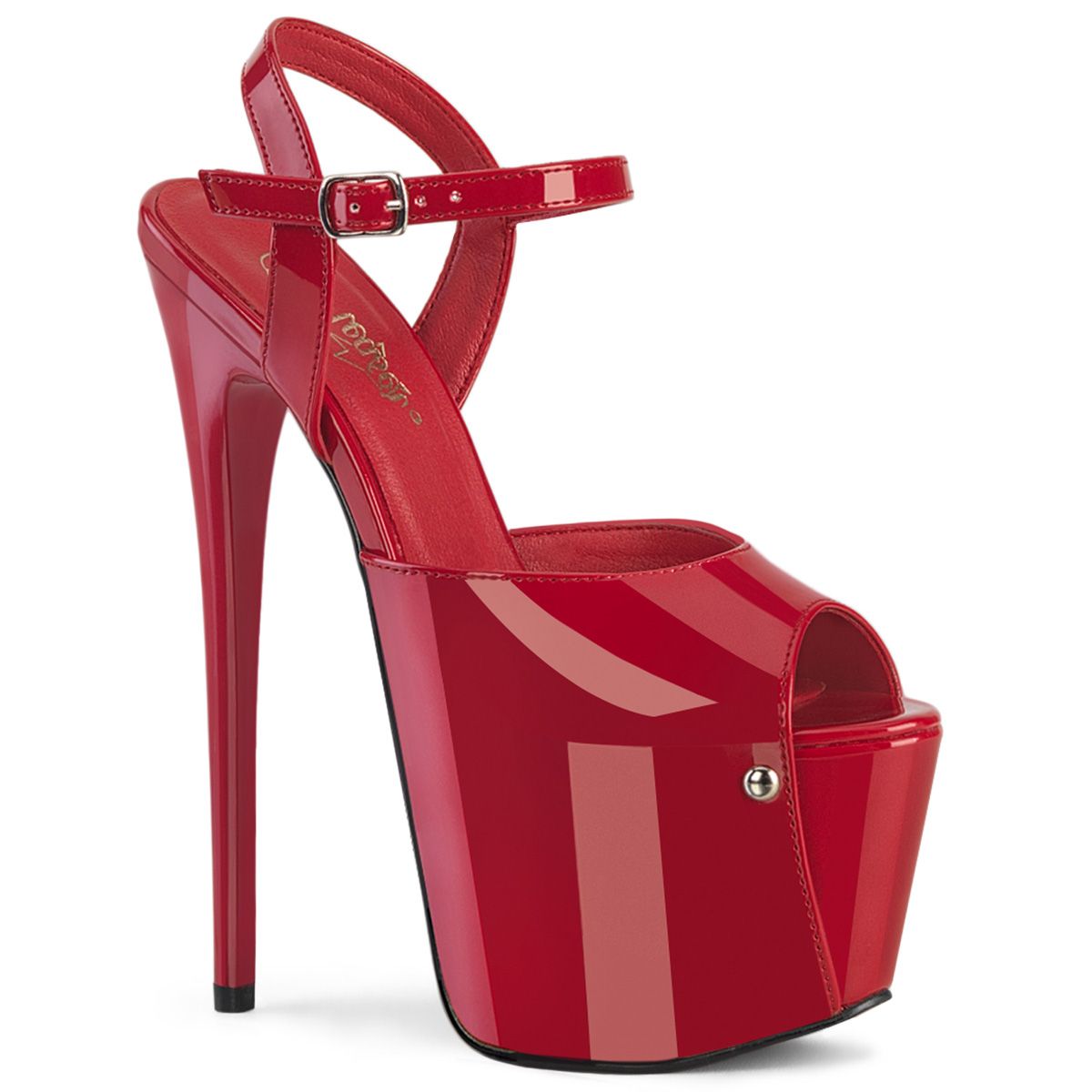 JUB09/R Červené sexy sandály Pleaser | JUBILANT-09 Pleaser