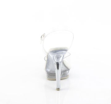 průhledné pózovací sandály LIP108/C/C | LIP-108 Fabulicious - zezadu
