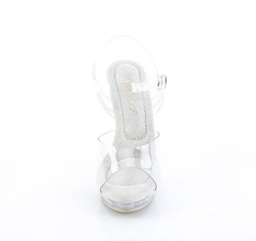 průhledné pózovací sandály LIP108/C/C | LIP-108 Fabulicious - zepředu