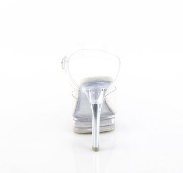 průhledné pozing sandály MJTY508/C/C | MAJESTY-508 Fabulicious - zezadu