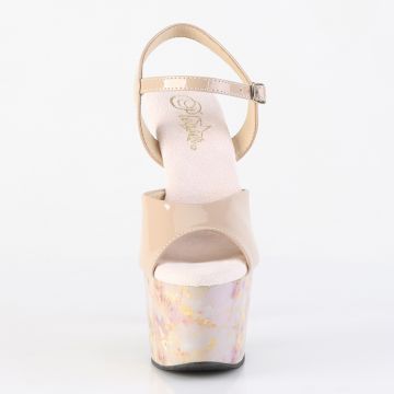 Taneční mramorové sandály ADO709MB/ND/BH-G | ADORE-709MB Pleaser - zepředu