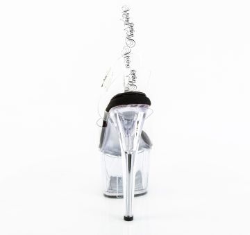 Průhledné sexy sandály ADO708PREM/CTPU-B/C | ADORE-708PREM Pleaser - zezadu