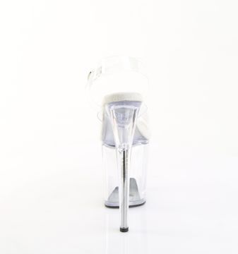 Průhledné sexy sandály FLAM808PREM/CTPU/C | FLAMINGO-808PREM Pleaser - zezadu