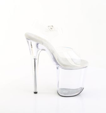 Průhledné sexy sandály FLAM808PREM/CTPU/C | FLAMINGO-808PREM Pleaser - z vnějšku