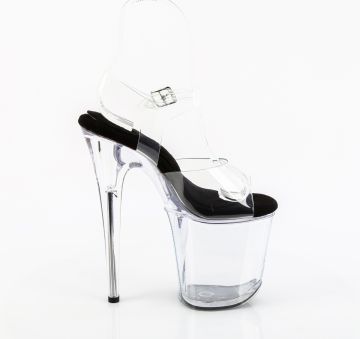 Průhledné taneční sandály FLAM808PREM/CTPU-B/C | FLAMINGO-808PREM Pleaser - z vnějšku