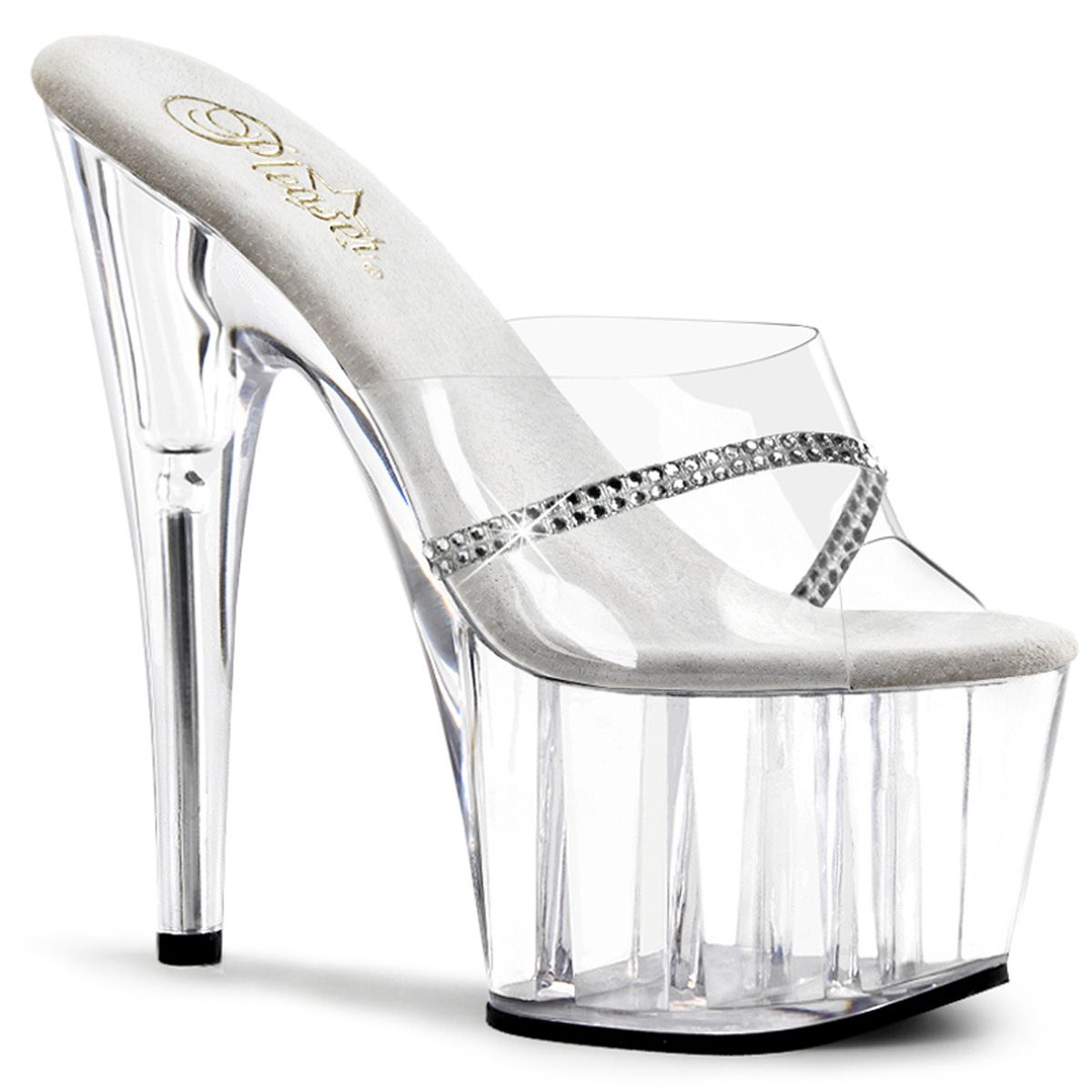ADO701R/C/M Průhledné sexy pantofle | ADORE-701R Pleaser ADO701R/C/M Průhledné sexy pantofle | ADORE-701R Pleaser