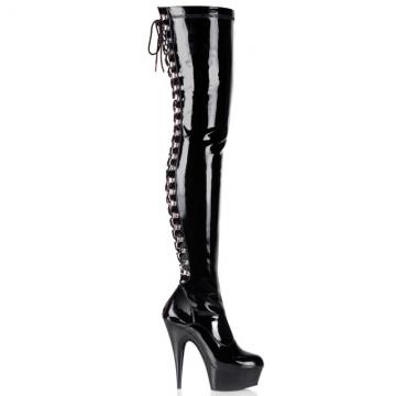 DEL3063/B/M Pleaser kozačky