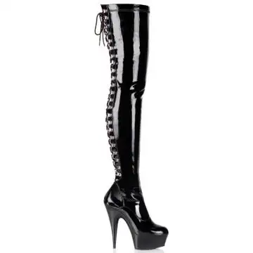 DEL3063/B/M Pleaser kozačky