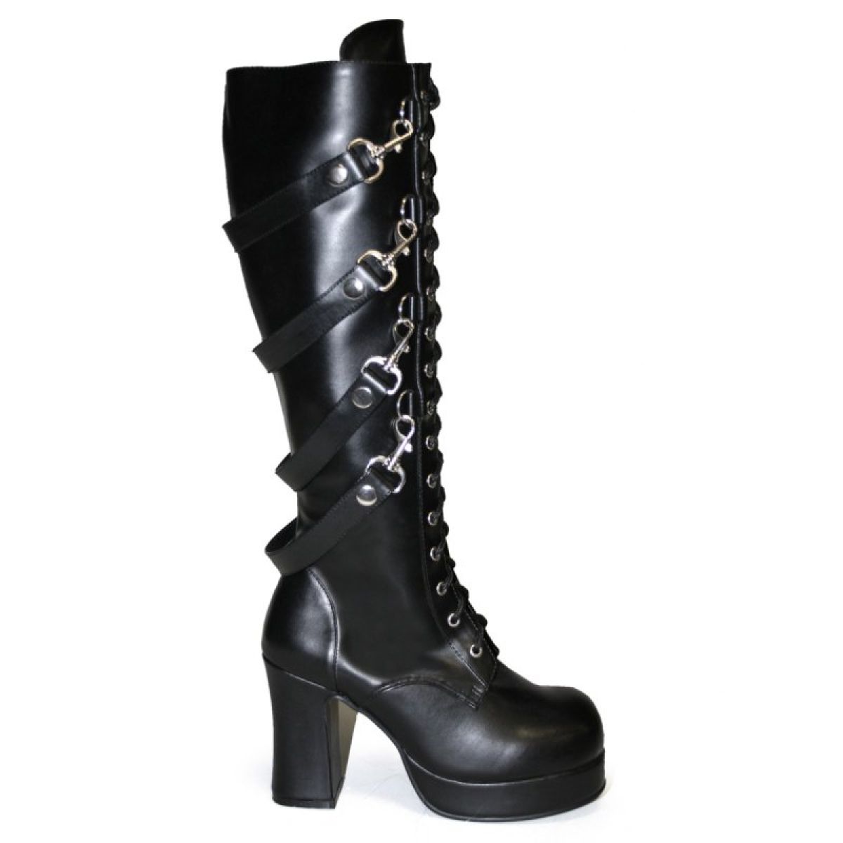 GOTHIKA-209 Černé goth kozačky | GOTHIKA-209 Pleaser