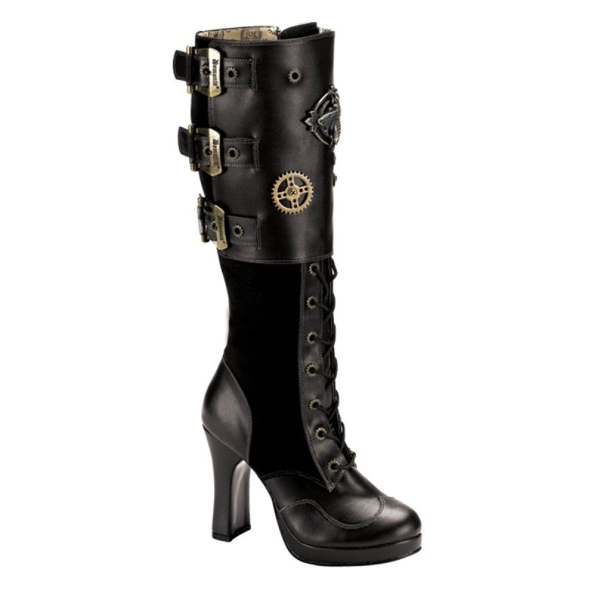 CRYPTO-302 Černé kozačky | CRYPTO-302 Pleaser CRYPTO-302 Černé kozačky | CRYPTO-302 Pleaser