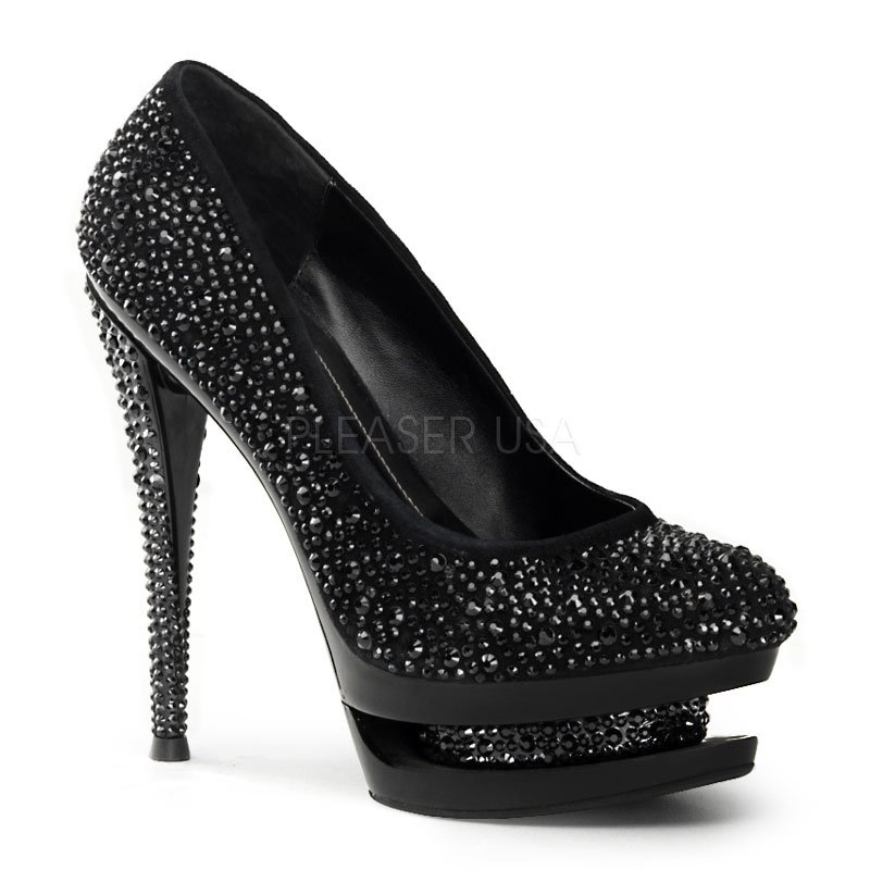 FA685DM/BS/M Luxusní černé sexy lodičky