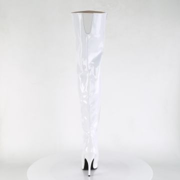 SEDUCE-3010 Bílé kozačky | SEDUCE-3010 Pleaser - zezadu