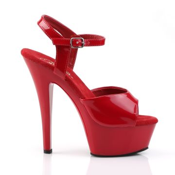 KISS209/R/M Červené boty Pleaser | KISS-209 Pleaser - z vnějšku KISS209/R/M Červené boty Pleaser | KISS-209 Pleaser - z vnějšku