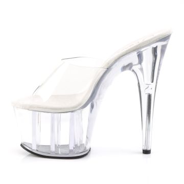 ADO701/C/M Průhledné pantofle Pleaser | ADORE-701 Pleaser - z vnitřku ADO701/C/M Průhledné pantofle Pleaser | ADORE-701 Pleaser - z vnitřku