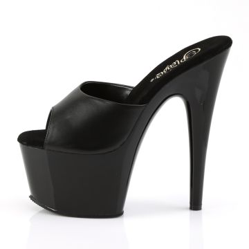 ADO701/B/LE Černé pantofle Pleaser | ADORE-701 Pleaser - z vnitřku ADO701/B/LE Černé pantofle Pleaser | ADORE-701 Pleaser - z vnitřku