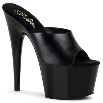ADO701/B/LE Černé pantofle Pleaser | ADORE-701 Pleaser ADO701/B/LE Černé pantofle Pleaser | ADORE-701 Pleaser