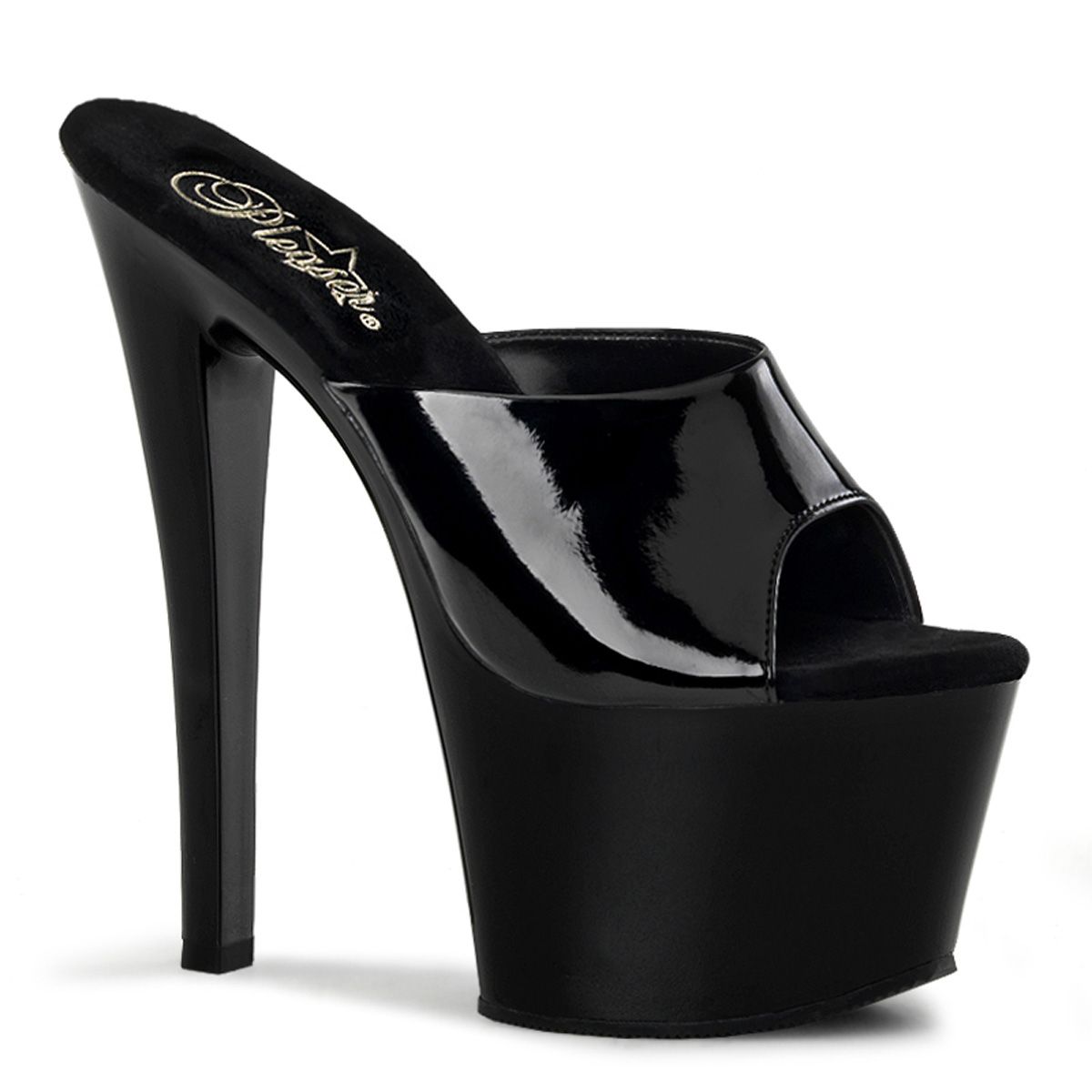 SKY301/B/M Černé pantofle Pleaser | SKY-301 Pleaser
