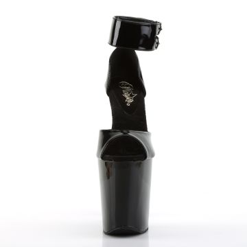 Sexy černé boty XTM875/B/M Pleaser - zepředu