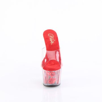 ADO701FL/C/R Červené pantofle Pleaser | ADORE-701FL Pleaser - zepředu ADO701FL/C/R Červené pantofle Pleaser | ADORE-701FL Pleaser - zepředu