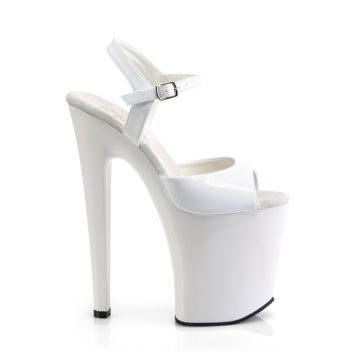 XTM809/W/M Bílé boty Pleaser | XTREME-809 Pleaser - z vnějšku XTM809/W/M Bílé boty Pleaser | XTREME-809 Pleaser - z vnějšku