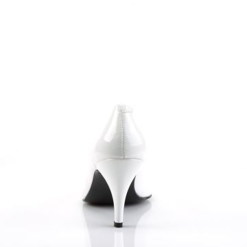 Bílé lodičky PUMP420/W | PUMP-420 Pleaser - zezadu
