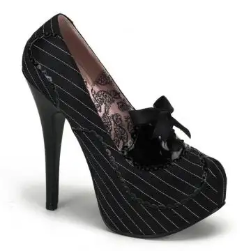 TEEZE-01 Černé extravagantní lodičky