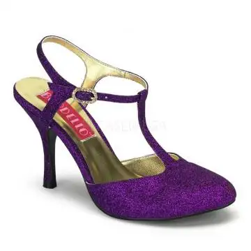 VIOLETTE-12G Fialové boty na podpatku