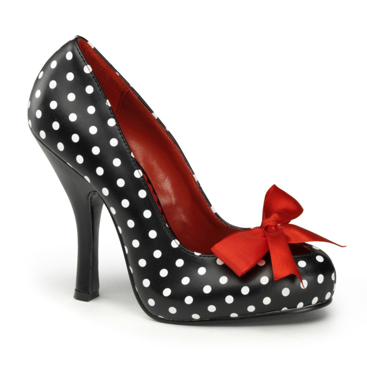 CUTIE06/BWPU Černé lodičky s bílými puntíky | CUTIEPIE-06 Pin Up Couture CUTIE06/BWPU Černé lodičky s bílými puntíky | CUTIEPIE-06 Pin Up Couture