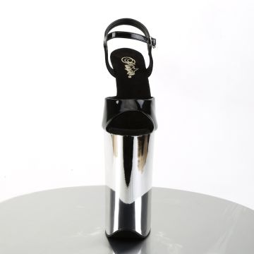 Extrémně vysoké sexy sandály BEY009/B/SCH | BEYOND-009 Pleaser - zepředu