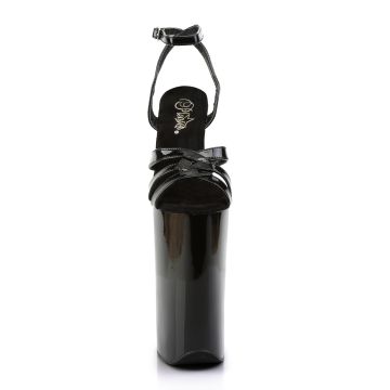 BEY012/B/M Černé sandály Pleaser | BEYOND-012 Pleaser - zepředu BEY012/B/M Černé sandály Pleaser | BEYOND-012 Pleaser - zepředu