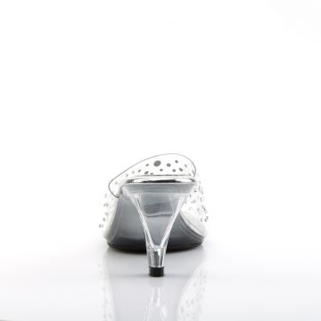 BELLE-301RS Zdobené pantofle na podpatku | BELLE-301RS Fabulicious - zezadu BELLE-301RS Zdobené pantofle na podpatku | BELLE-301RS Fabulicious - zezadu