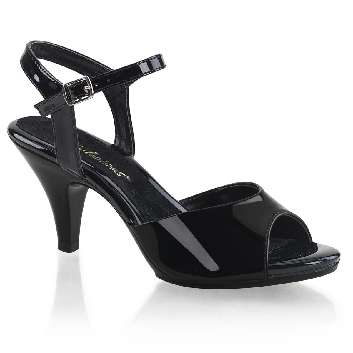 BELLE-309 Černé sandály | BELLE-309 Fabulicious