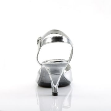 BEL309/SMPU/C Stříbrné sandály | BELLE-309 Fabulicious - zezadu BEL309/SMPU/C Stříbrné sandály | BELLE-309 Fabulicious - zezadu