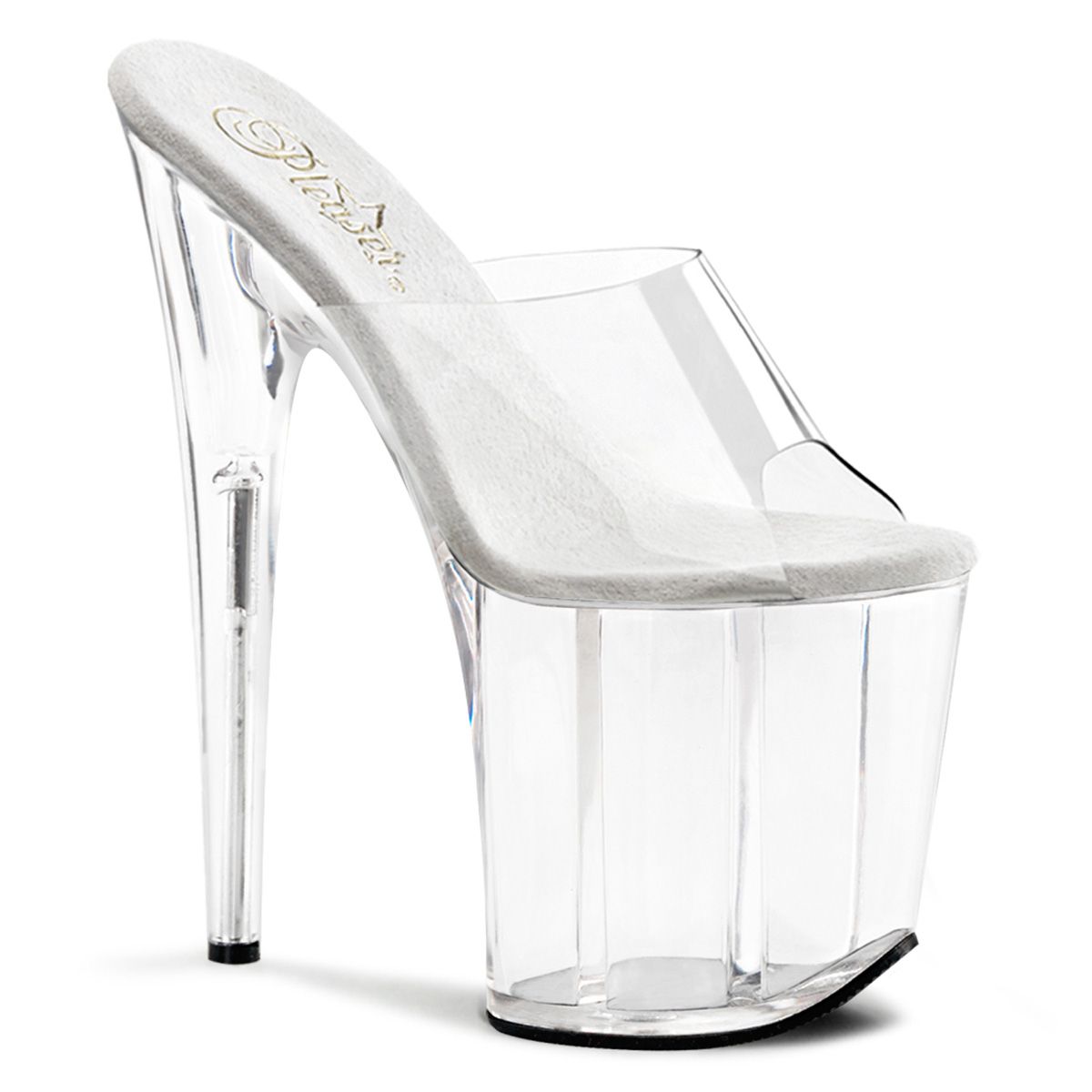 FLAM801/C/M Průhledné sexy pantofle | FLAMINGO-801 Pleaser