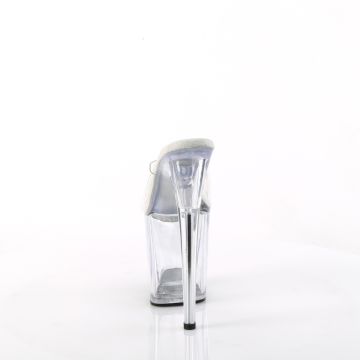 Průhledné sexy pantofle FLAM801/C/M | FLAMINGO-801 Pleaser - zezadu