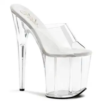 FLAM801/C/M Průhledné sexy pantofle