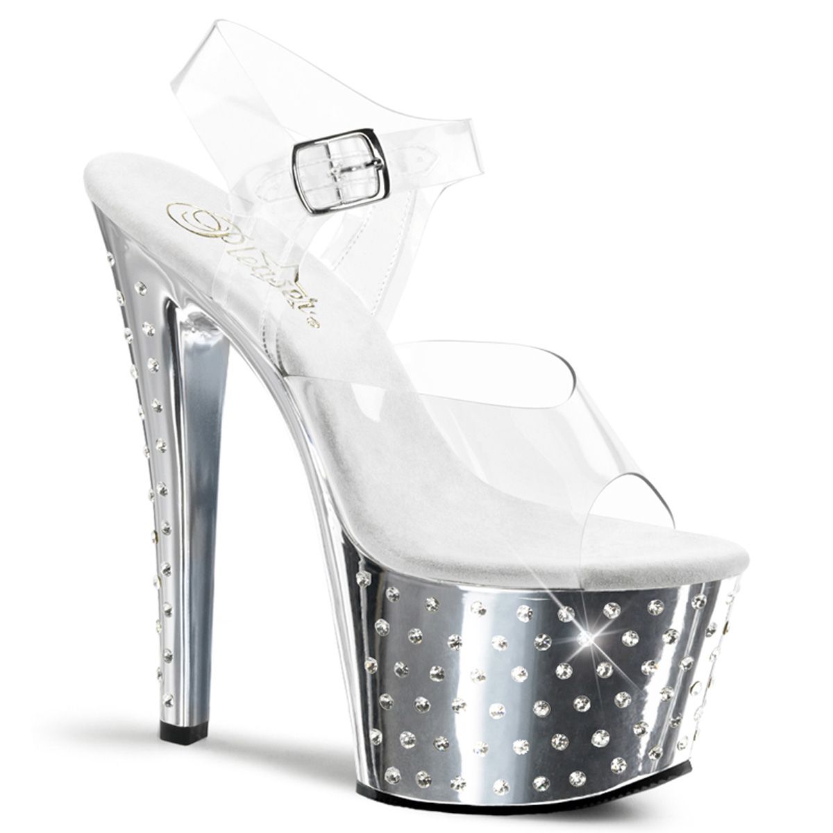 STDUS708/C/SCH Sexy sandály | STARDUST-708 Pleaser